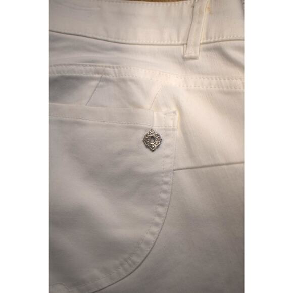 Democracy White Jeans Size 18W Absolution Cropped Ankle - Picture 9 of 10